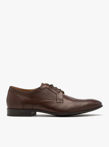 Dunkelbraune Herrenhalbschuhe