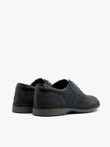 Grauer Herren-Schnürhalbschuh