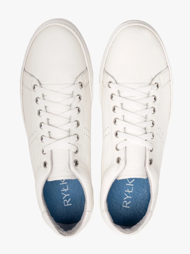 Weiße Sporthalbschuhe für Männer