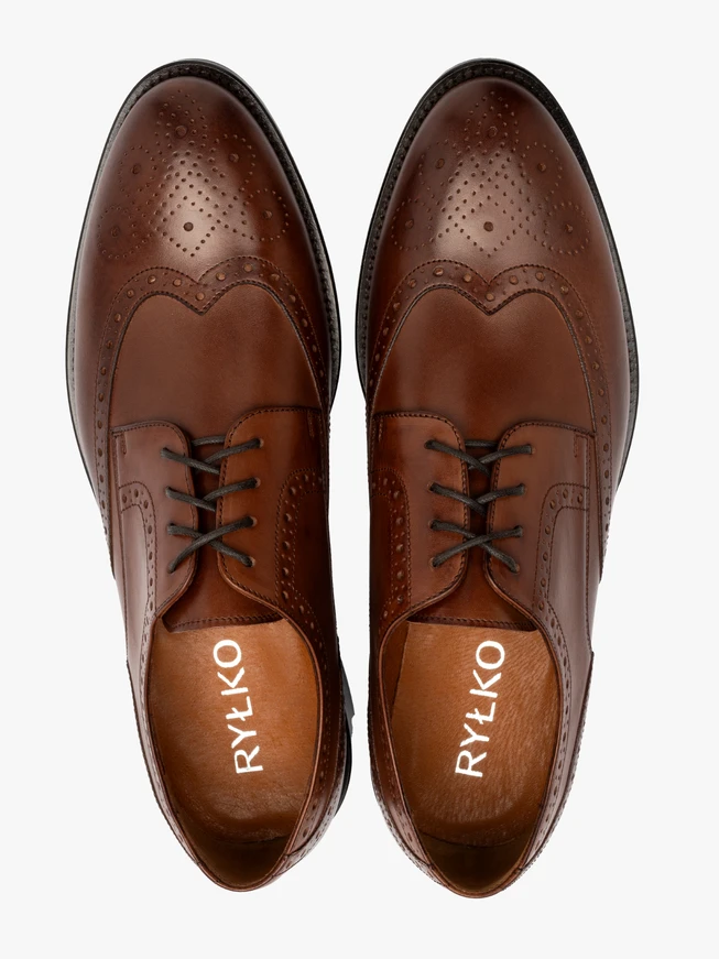 Braune Brogues für Männer