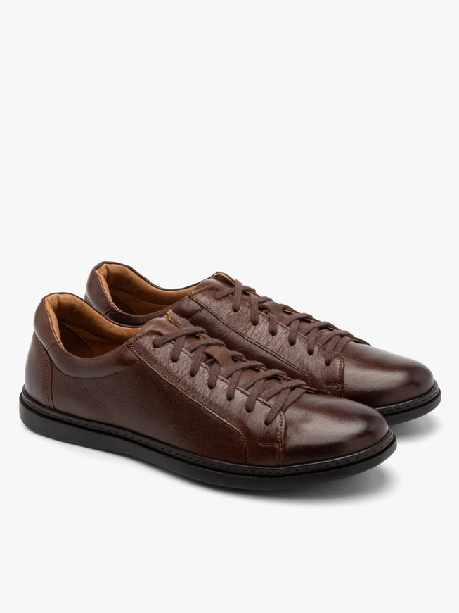 Braune Herren-Halbschuhe im Sport-Stil