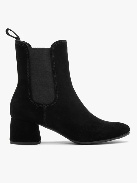 Slingbacks aus Velours für Damen mit rundem Absatz