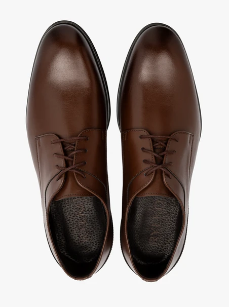 Brown men’s leather shoes