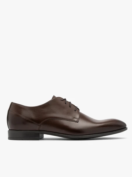 Dunkelbraune klassische Herrenhalbschuhe