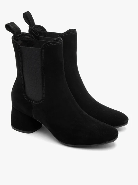 Slingbacks aus Velours für Damen mit rundem Absatz