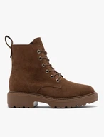 Braune Veloursstiefel