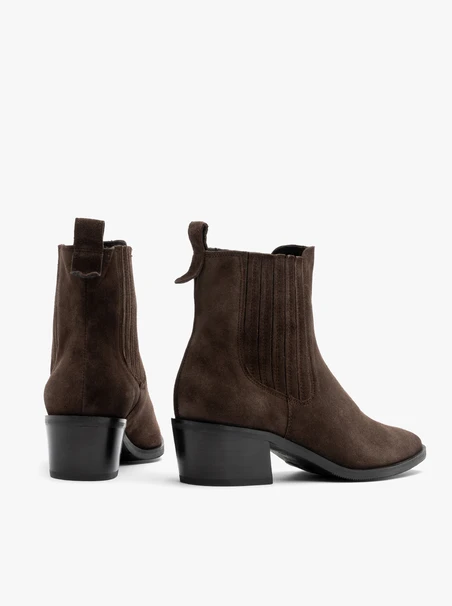 Braune Damen-Slingbacks mit Absatz