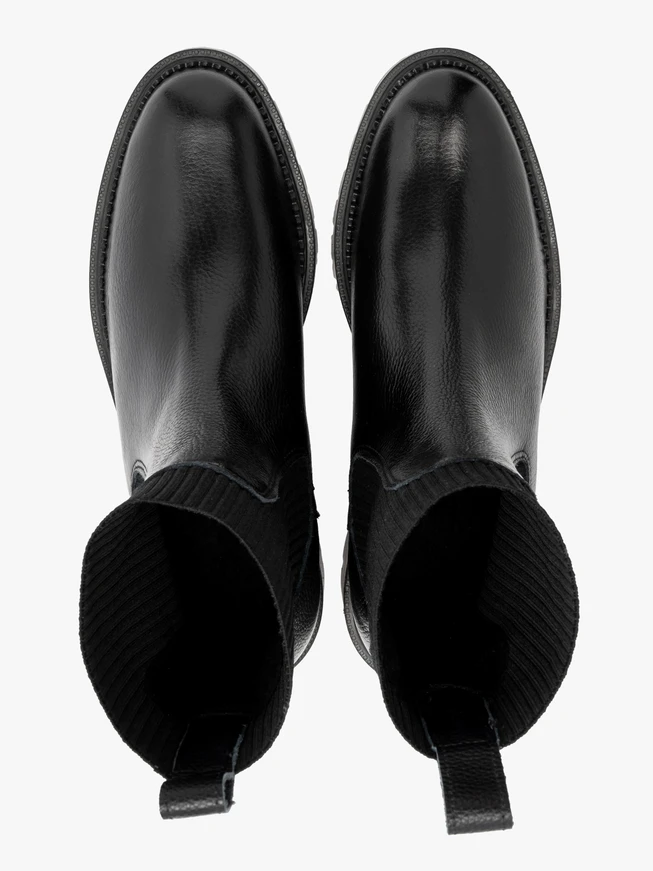 Schwarze Slingbacks aus elastischem Stoff für Frauen