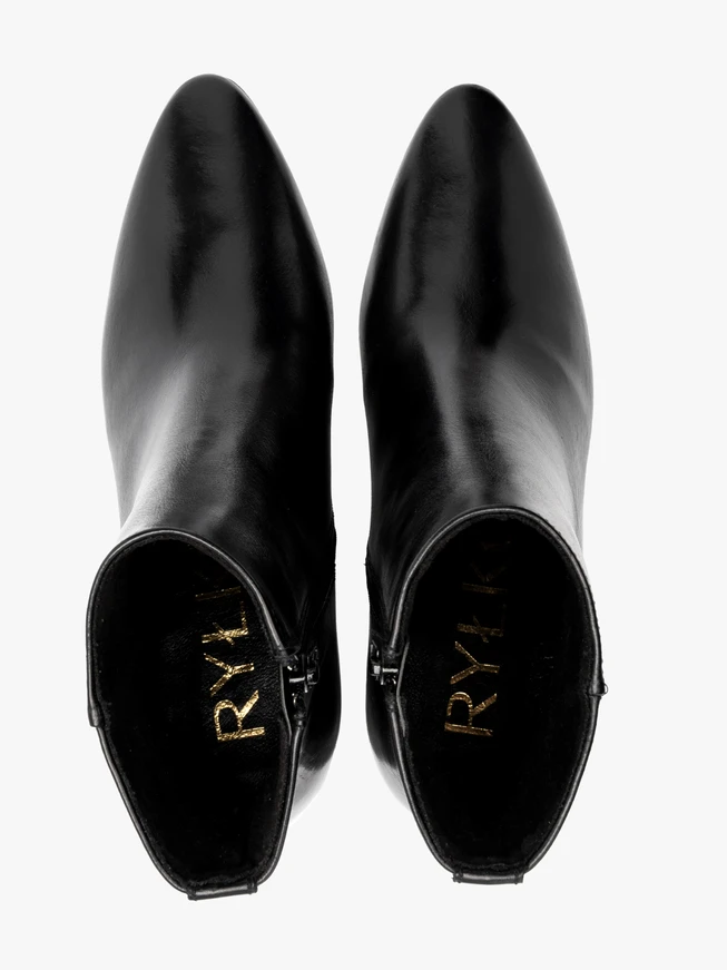 Schwarze Damen-Keilstiefel