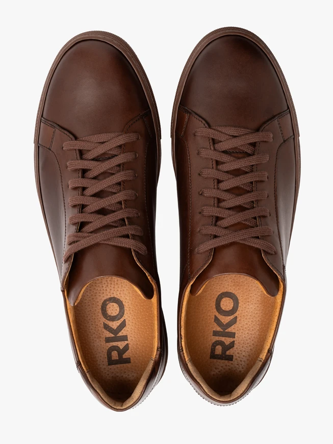 Brown sporty shoes