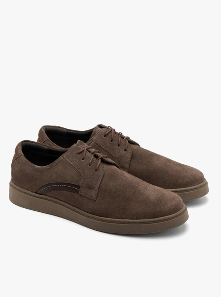 Brown suede men’s shoes