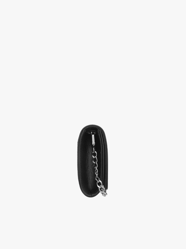 Kleine schwarze Clutch-Tasche