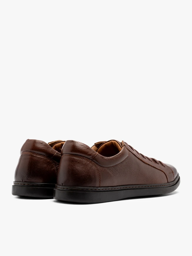 Braune Herren-Halbschuhe im Sport-Stil