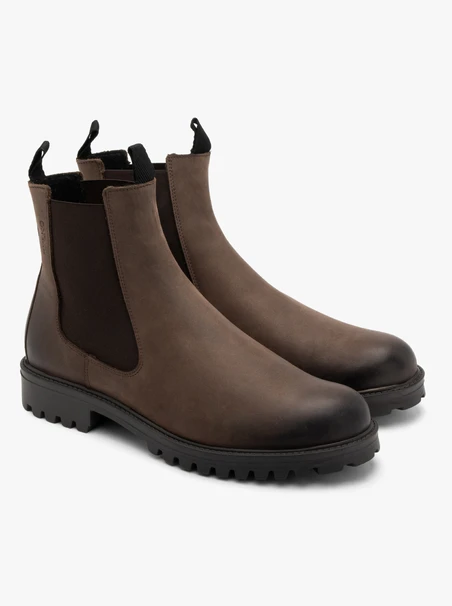 Herren Slipper aus Nubuk mit Traktorsohle