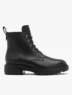 Schwarze Damenstiefel mit leichter Sohle