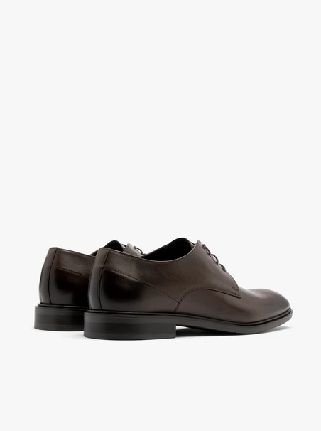 Dunkelbraune formelle Herrenschuhe