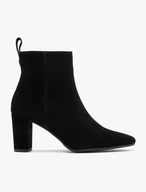 Damenstiefel aus Veloursleder mit Stilettoabsatz