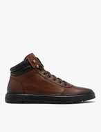 Braune Herren-Sportstiefel mit schwarzer Sohle