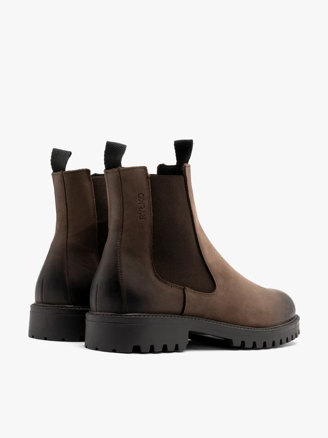 Herren Slipper aus Nubuk mit Traktorsohle