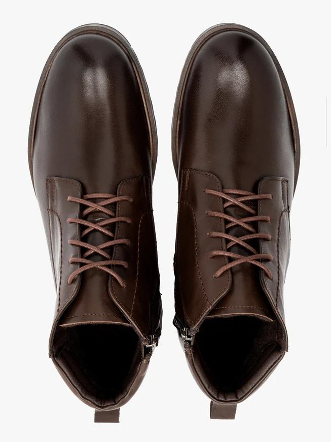 Dunkelbraune Herrenstiefel im Freizeitstil