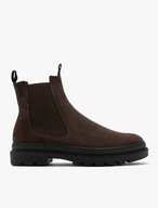Herrenstiefel aus Veloursleder mit dicker Sohle