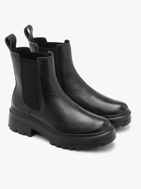Schwarze Slingbacks für Frauen auf dicken Sohlen