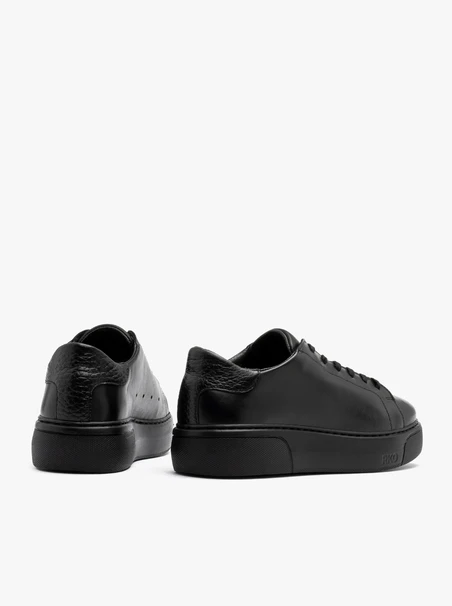 Schwarze sportliche Halbschuhe für Frauen mit klobiger Sohle