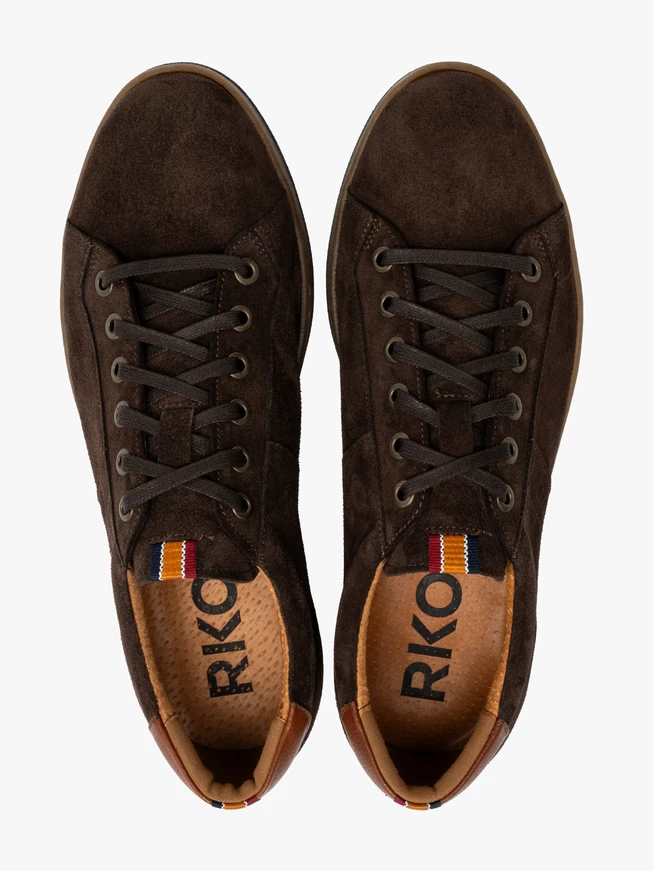 Braune Herren-Halbschuhe im Sport-Stil