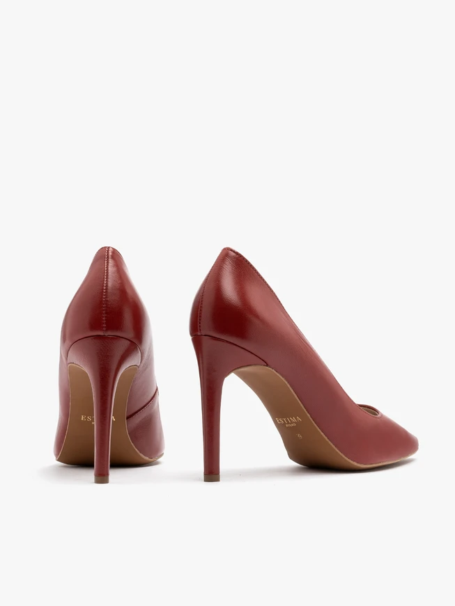 Red high-heel pump