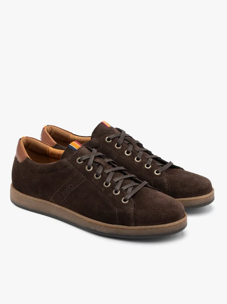 Braune Herren-Halbschuhe im Sport-Stil