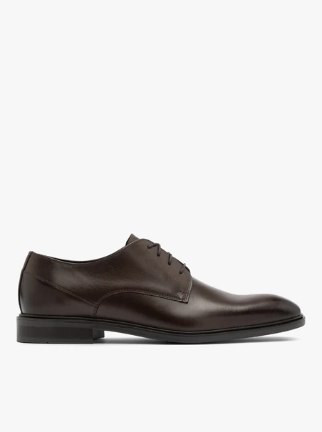 Dunkelbraune formelle Herrenschuhe