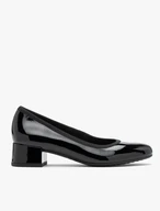 Schwarz lackierte Pumps für Frauen
