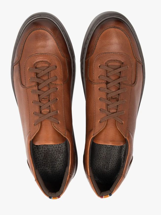 Braune Herren-Halbschuhe im Sport-Stil