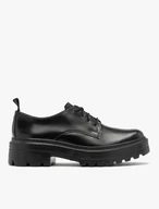 Schwarze Halbschuhe auf leichter Sohle