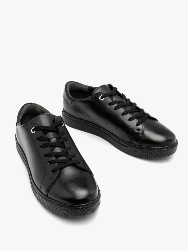 Sportliche Damen-Halbschuhe in Schwarz
