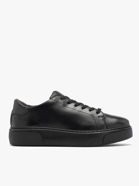 Schwarze sportliche Halbschuhe für Frauen mit klobiger Sohle