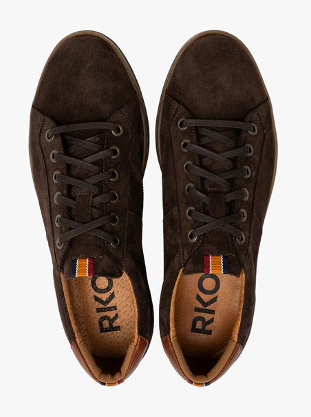 Braune Herren-Halbschuhe im Sport-Stil