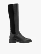 Schwarze Stiefel mit flexiblem, schmalem Schaft
