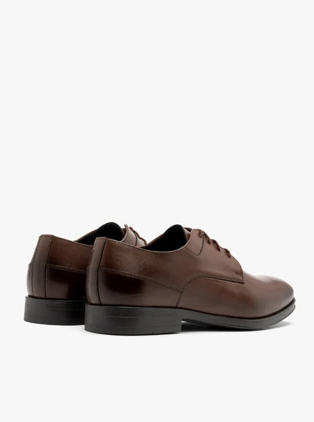 Brown men’s leather shoes