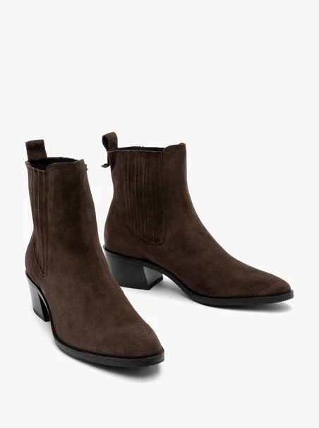 Braune Damen-Slingbacks mit Absatz
