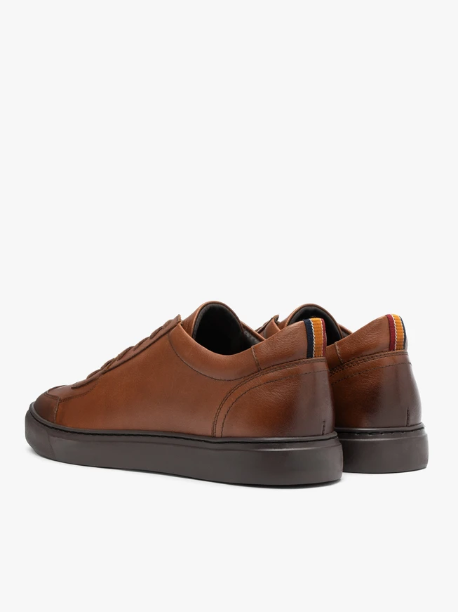 Braune Herren-Halbschuhe im Sport-Stil