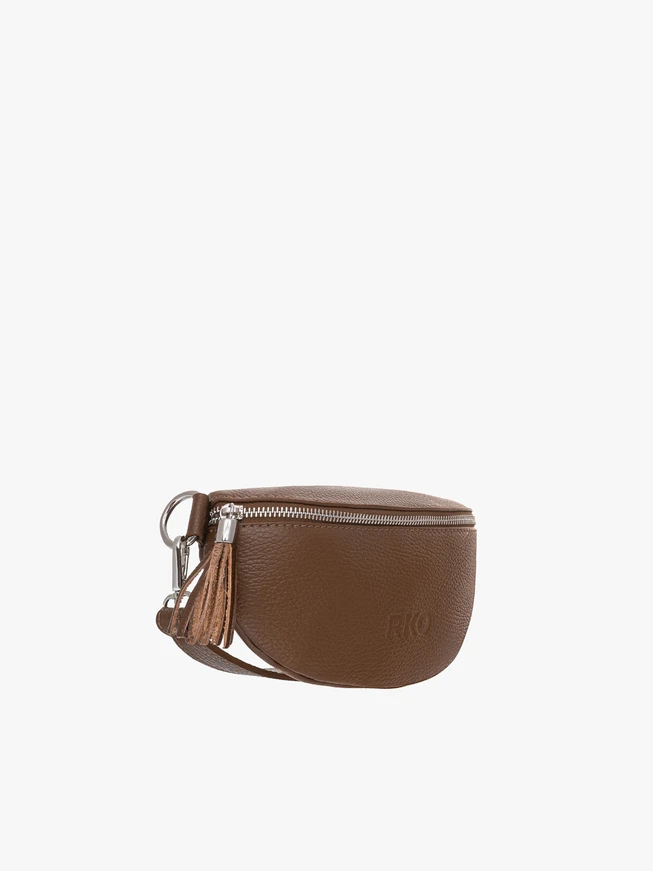 Braune Nierentasche mit Quaste