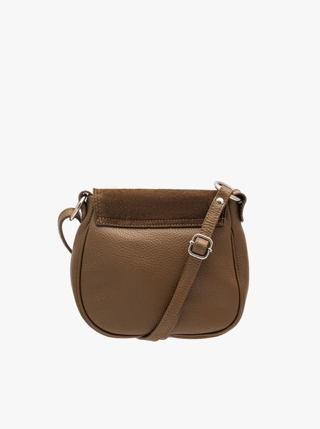 Braune Posttasche mit Klappe