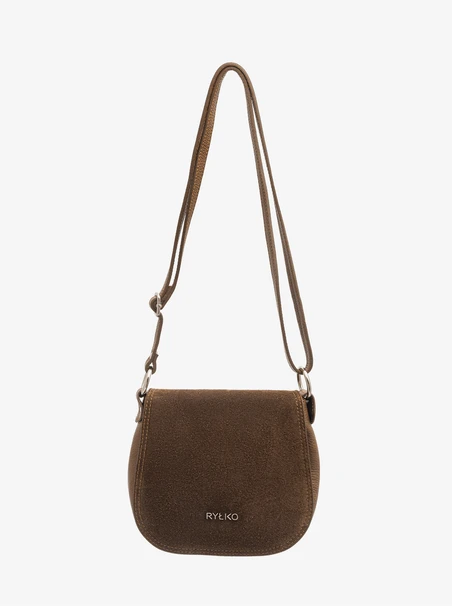 Braune Posttasche mit Klappe