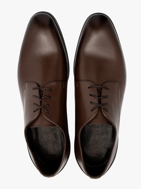 Dunkelbraune klassische Herrenhalbschuhe
