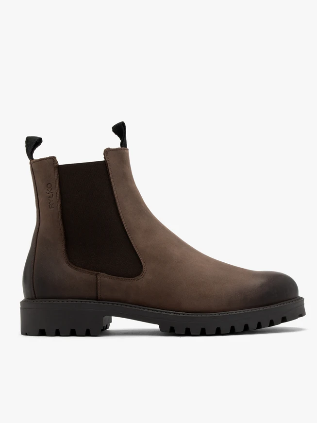 Herren Slipper aus Nubuk mit Traktorsohle