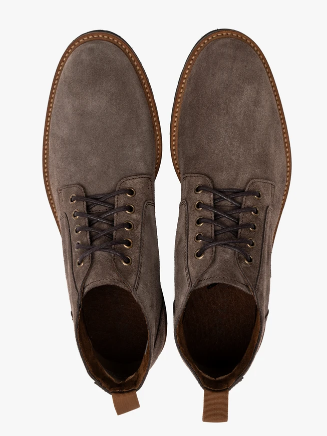 Graue Veloursstiefel für Männer im Freizeitstil