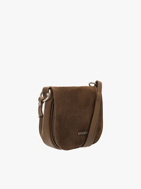 Braune Posttasche mit Klappe