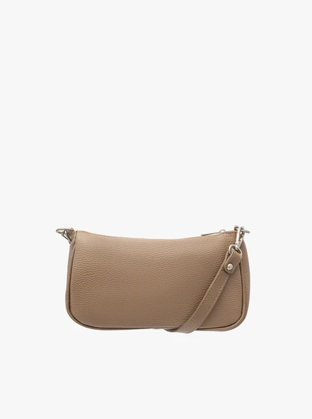 Beige Handtasche mit dekorativer Kette