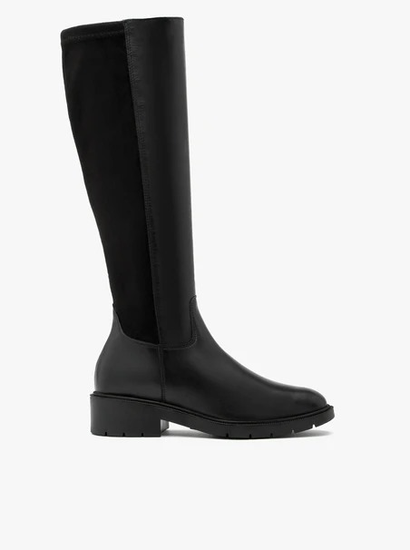 Black elastic boots